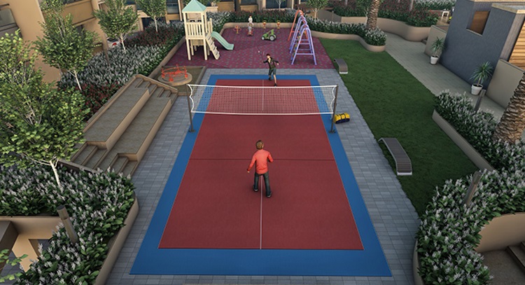 Badminton Court & Play Area