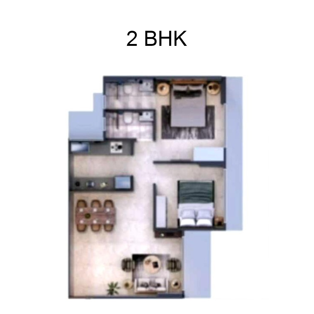 2 BHK Hill View
