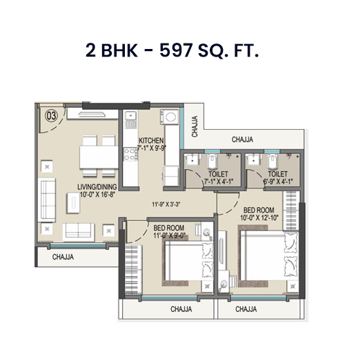 2 BHK