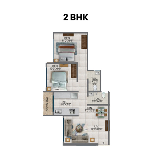 2 BHK