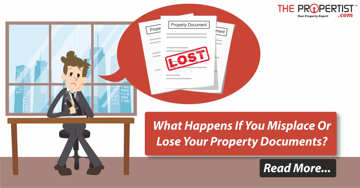 What happens if you misplace or lose your property documents