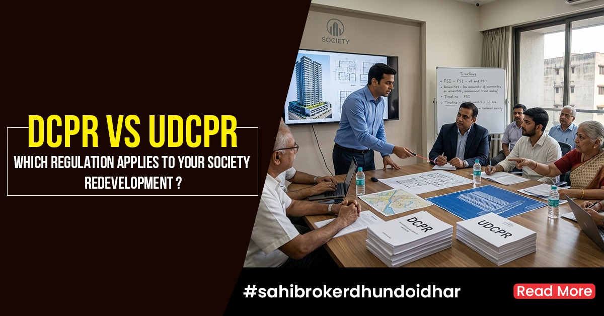 DCPR vs UDCPR Explained Which Rules Apply for Society Redevelopment in Maharashtra