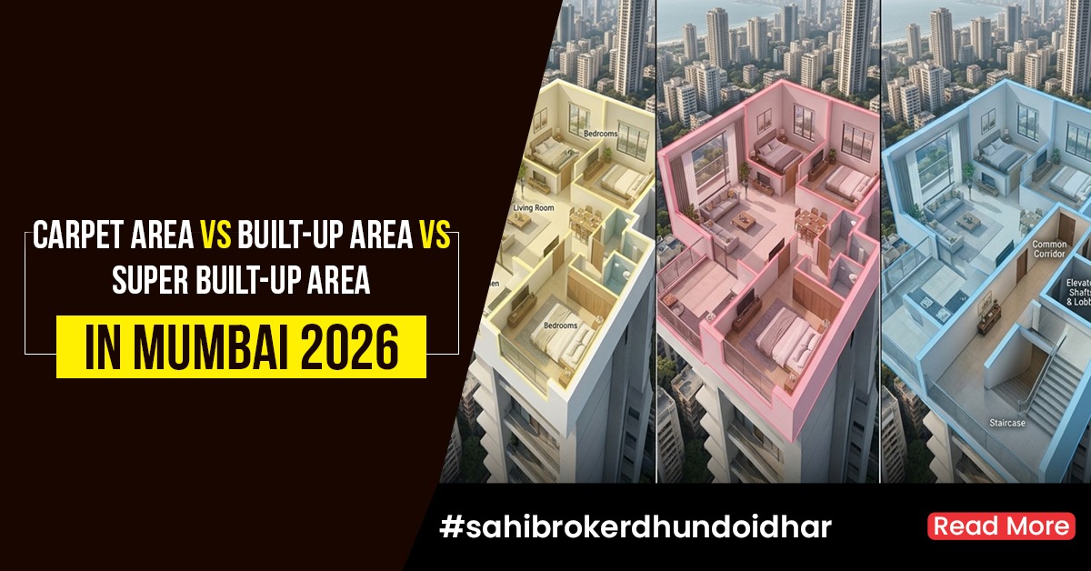 Carpet Area vs Built-Up Area vs Super Built-Up Area in Mumbai (2026)